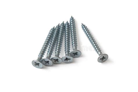 Galvanized screws stock image. Image of pile, industrial - 172440993