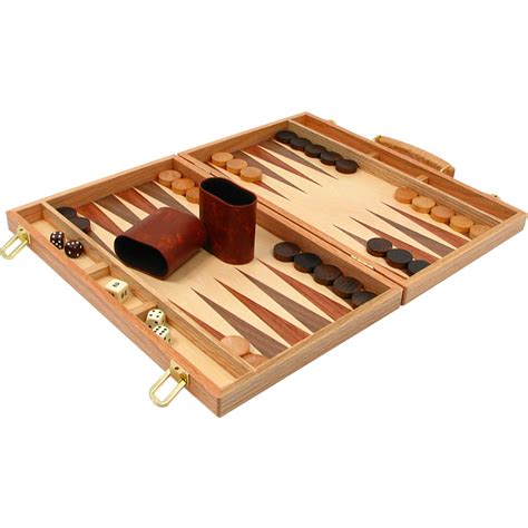 Trademark Global Deluxe Wooden Backgammon Set - Walmart.com - Walmart.com