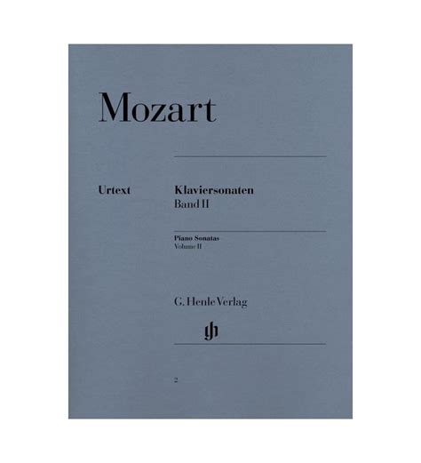 Mozart Piano Sonatas Henle Verlag Volume 2 Strumenti Musicali On