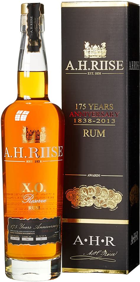 A H Riise X O Reserve Jahre Anniversary Rum Limited Edition L