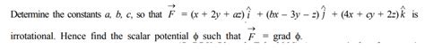 Solved Determine The Constants A B C So That F X 2y