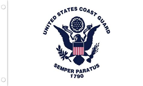 Coast Guard 3 X 5 Ft 210d Nylon Premium Outdoor Embroidered Uscg Flag