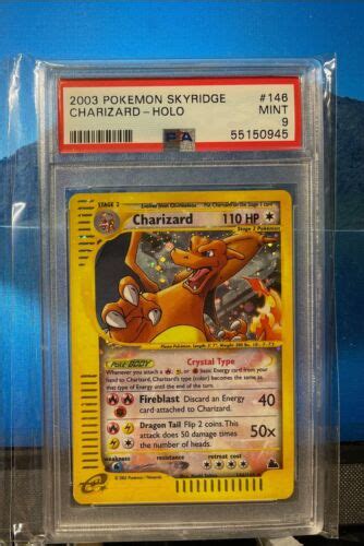 Crystal Charizard Skyridge Holo Graded Psa Pokemon Card Tcg