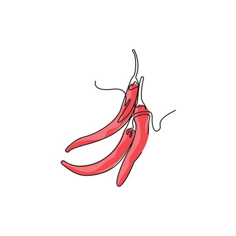 Chili logo hot spicy chili vector farm garden design símbolo modelo ilustração simples Vetor