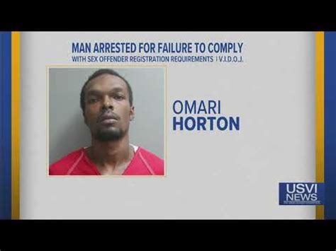 St Croix Man Arrested For Failure To Comply With Sex Offender