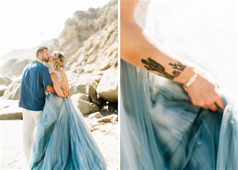 Blue Inspired Malibu Beach Wedding - Jenna Bechtholt Photography