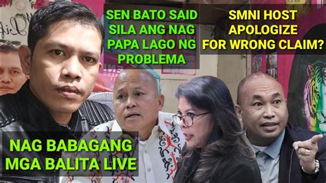 Sen Bato D Said Sila Ang Napapalago Ng Problema Smni Apologize Live