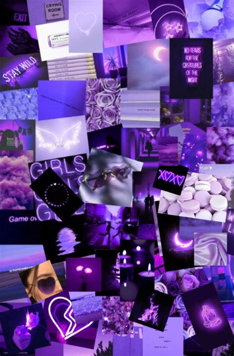 Purple Aesthetic Collage Wallpaper Laptop Antik Kuriosa