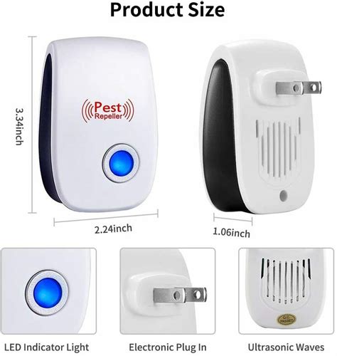 Ultrasonic Pest Repeller2020 Upgraded Electronic Pest Repellent Plug In Indoor Pest Repellent