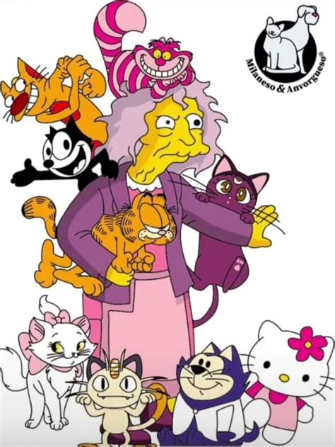 La Se Ora De Los Gatos Los Simpson Art Dessin Fond D Cran