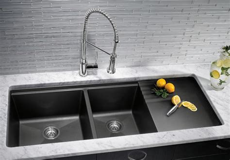 Blanco Precis Multilevel 1-3/4 Bowl Sink & Drainer-440411