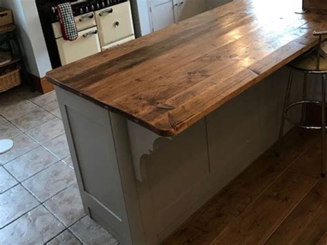 Reclaimed Scaffold Worktops Dove Furniture Kitchens York