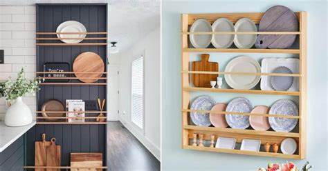 27 DIY Plate Rack Ideas Make House Cool