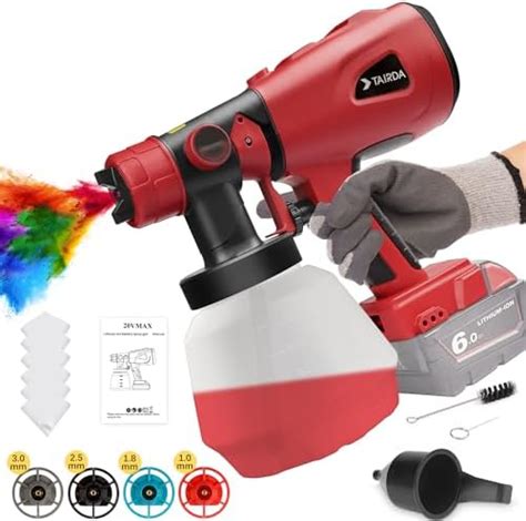 Cordless Paint Sprayer For Milwaukee 18v Battery Pedony Hvlp Spray