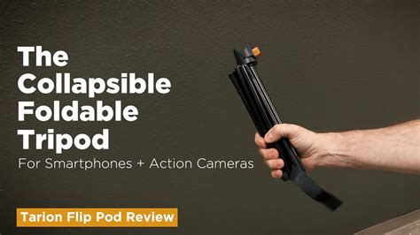 A Collapsible Foldable Tripod Tarion Flip Pod Review YouTube