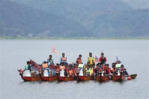 १० तस्वीरमा हेरौं पोखरामा जारी ड्रागन बोट फेस्टिभल तस्वीरहरू