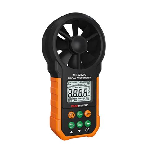 Peakmeter Ms6252a Portable Digital Anemometer Wind Speed Air Volume Measuring Meter Air Flow