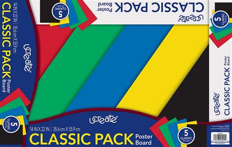 Ucreate Primary Poster Board 5 Assorted Colors Primary 14 X 22 5