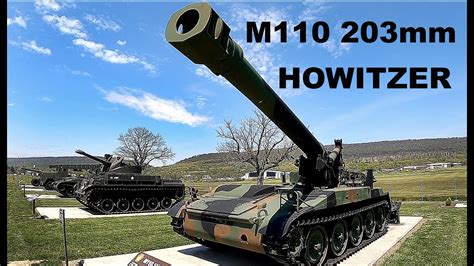 Us Army M110 203 Mm Self Propelled Howitzer At Fort Indiantown Gap