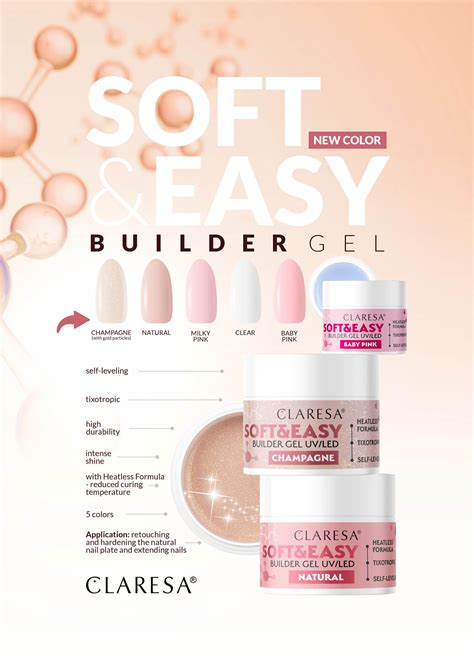 Claresa Soft Easy Builder Gel Champagne G Nail Shop Bih