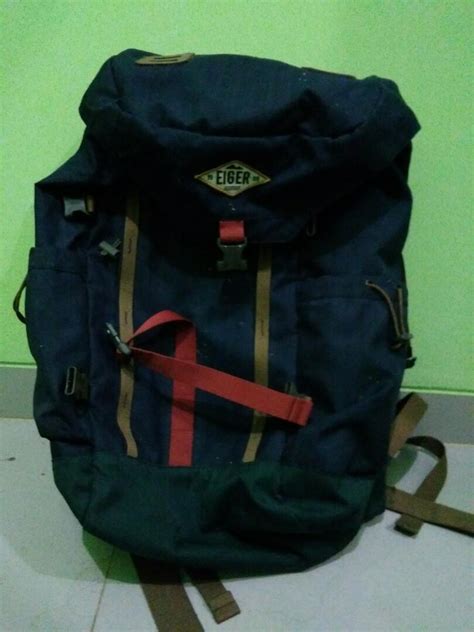 Tas Eiger authentic gunung, Fesyen Pria, Tas & Dompet , Ransel di Carousell