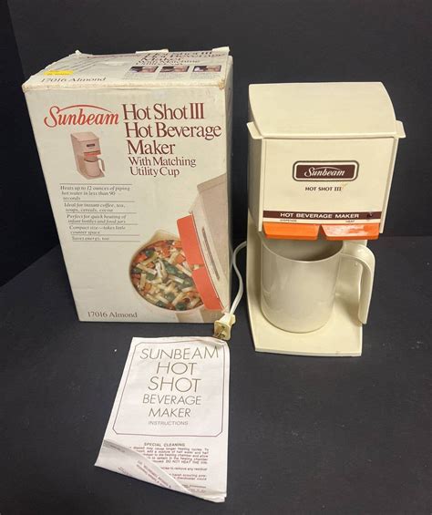 Sunbeam Hot Shot III Hot Beverage Maker 17016 Water Tea Cocoa Etsy