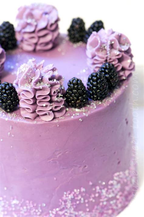 Earl Grey Lavender Cake With Blackberry Buttercream Suzie Sweet Tooth