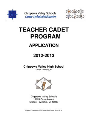 Fillable Online Teacher Cadet Program Mrs Carr Home Fax Email