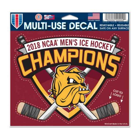 Minnesota Duluth Bulldogs 2018 Ncaa Hockey Frozen Four Champions Multi