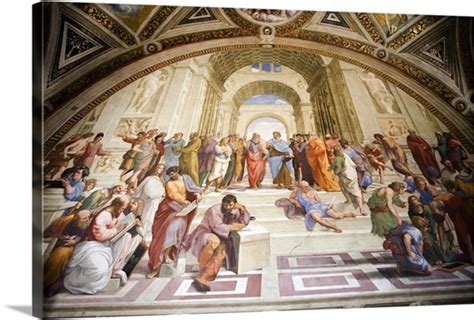 School of Athens, Raphael's rooms, Vatican museums Wall Art, Canvas ...