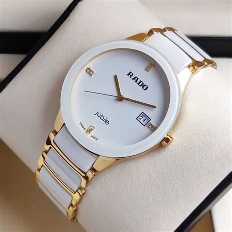 Rado Jubile White Gold Analog Mens Watch At Rado Men Wrist