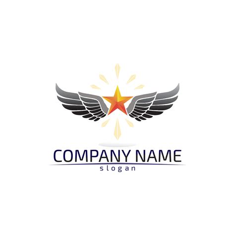 Falcon Wings Logo Template Vector Icon Logo Design App 24709003 Vector