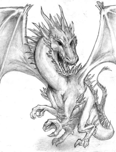 Imagenes De Dragones A Lapiz Dibujos De Dragones A Lapiz Imagui