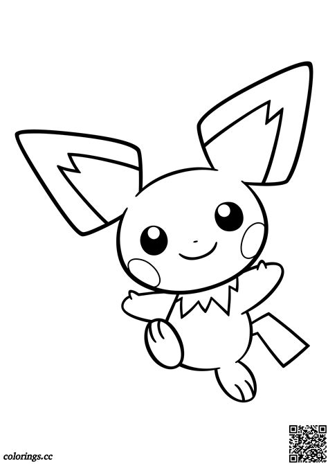 172 Pichu omalovánky Pokémon omalovánky Colorings cc