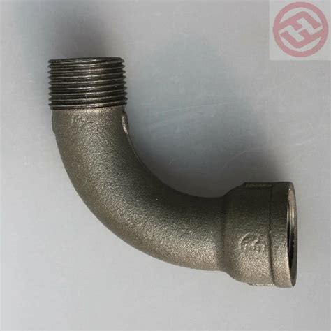 China Malleable Iron Fittings Black Malleable Pipe Fitting Malleable Iron 1 Bend 90° M F Npt