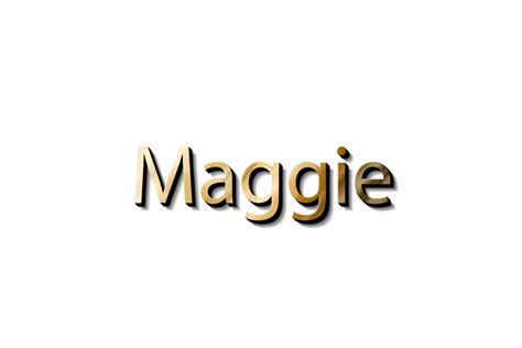 Maggie Name 3d 15733011 Png