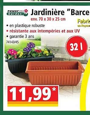 Promo Jardinière barcelona Powertec Garden chez Norma iCatalogue fr