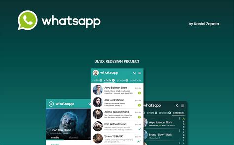 Uiux Whatsapp Redesign Project On Behance