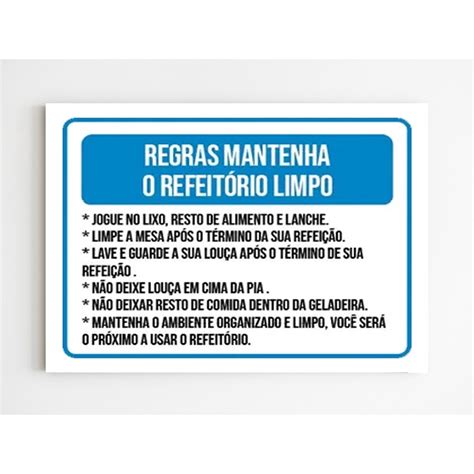 Placa De Sinaliza O Regras Mantenha Refeit Rio Limpo X Submarino