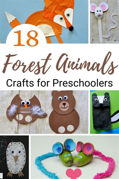 25 Fantastic Forest Animals Crafts for Kids of All Ages | Animal crafts ...