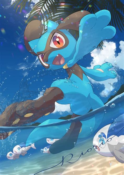 Riolu Pok Mon Image By Chocomint Null Zerochan Anime