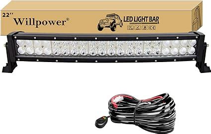 Amazon Willpower 22 Inch 120W Curved LED Light Bar Double Row Spot