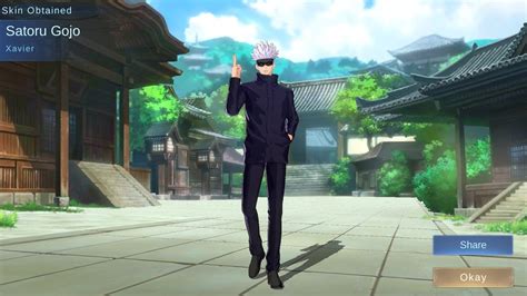 Xavier Satoru Gojo New Skin Obtained Jujutsu Kaisen X Mlbb Youtube