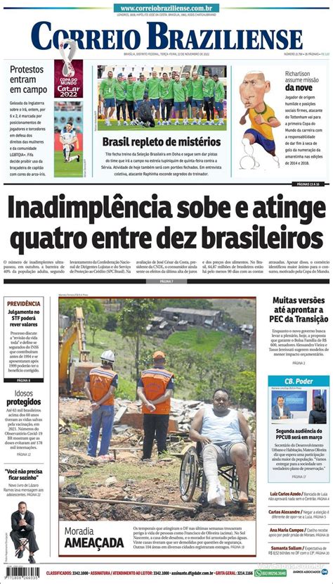 Capa Correio Braziliense Sexta De Outubro De