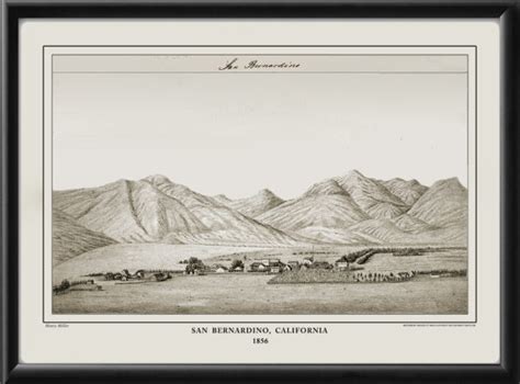 San Bernardino CA 1856 | Vintage City Maps