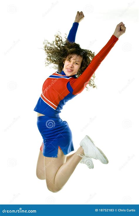 Cheerleader Jumping Stock Photos - Image: 18752183