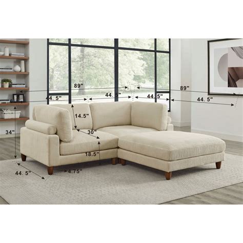 Wade Logan Balsulto Piece Upholstered Sectional Reviews Wayfair