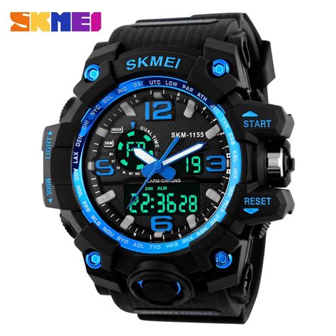 Aliexpress Buy Skmei Men Sport Digital Watch Dual Time Display