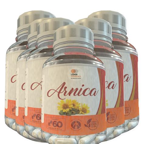 Arnica 60 Cápsulas 500Mg Kit 6 Potes no Shoptime