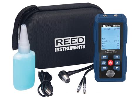 REED R7920 Ultrasonic Thickness Gauge With 5 Step Calibration Block